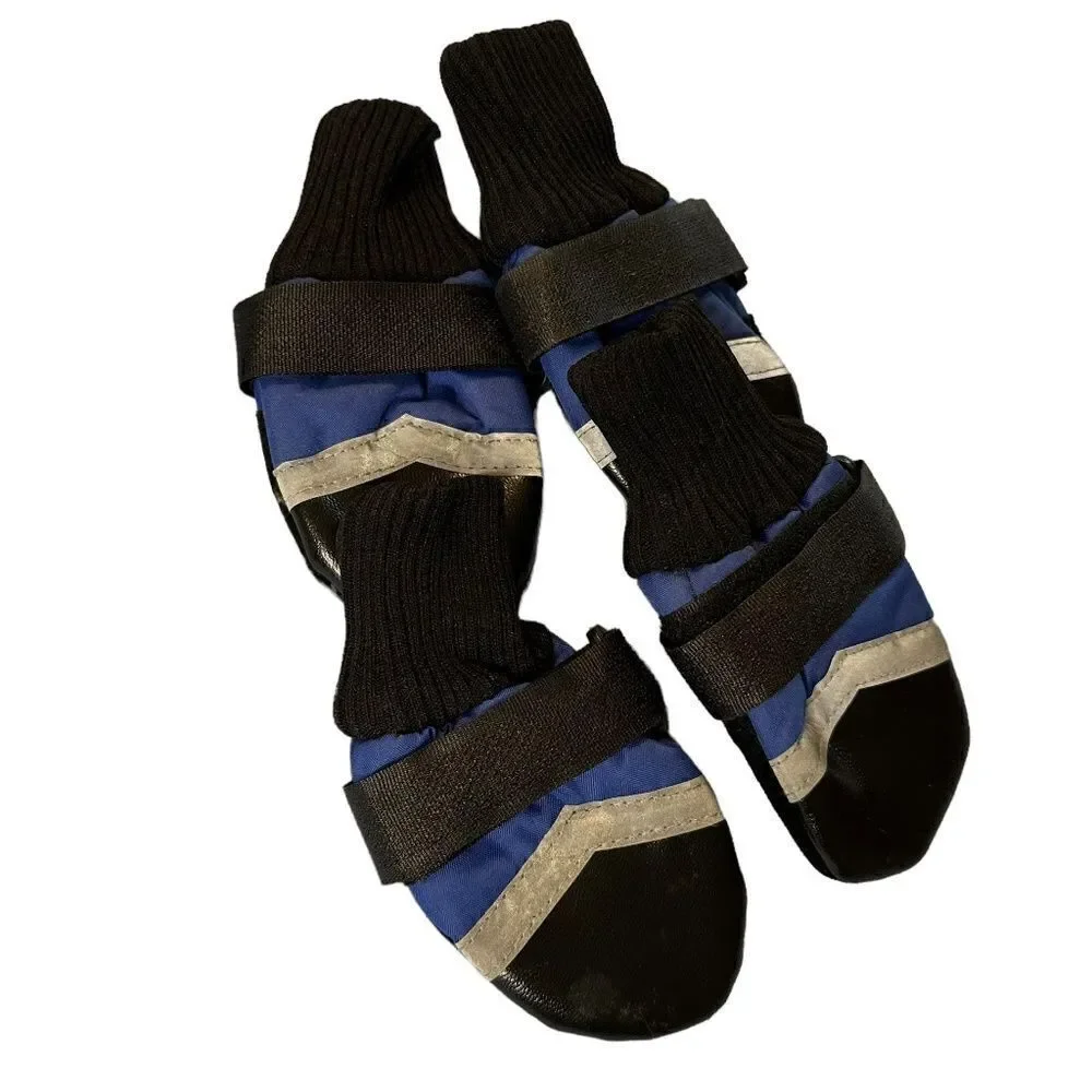Guardian Gear All Weather Fleece Lined Dog Boots Booties Blue size Small